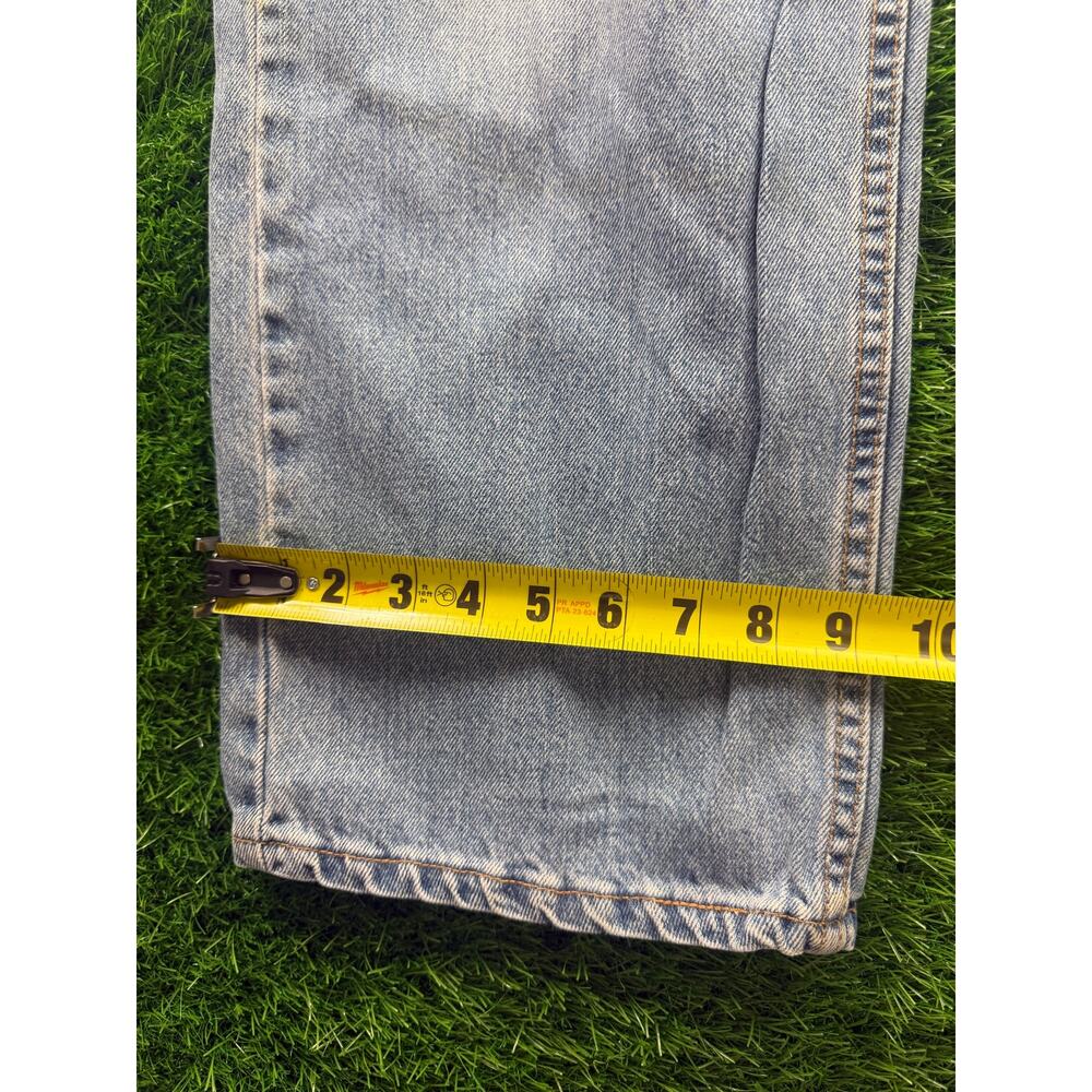 Vtg Levi’s 577 Lower Rise Loose Fit Jeans Women's 14 USA Light Wash 100% Cotton - Picture 11 of 15